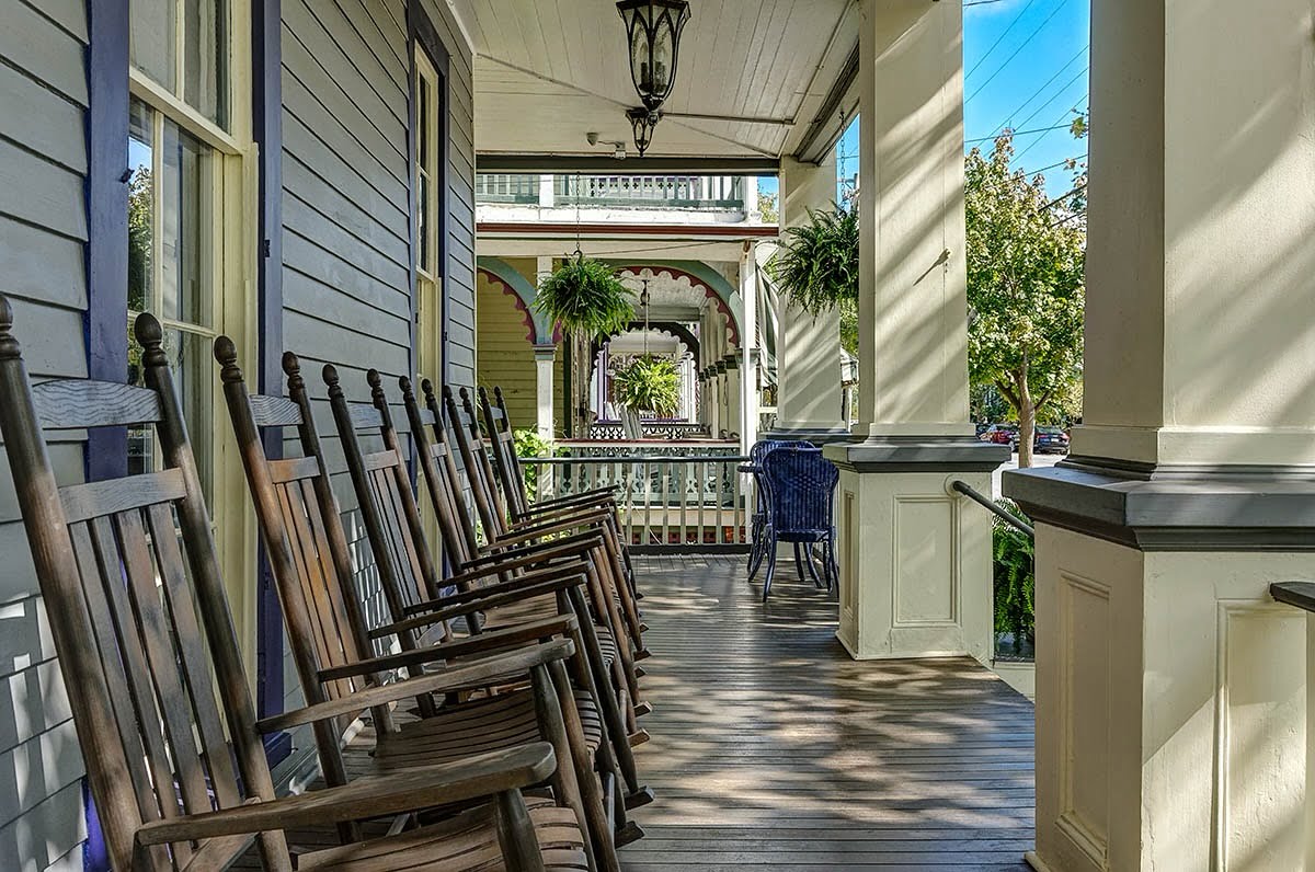 After a sun soaked morning on the beautiful beaches of Cape May retreat to the porch at The Harrison for a serene afternoon